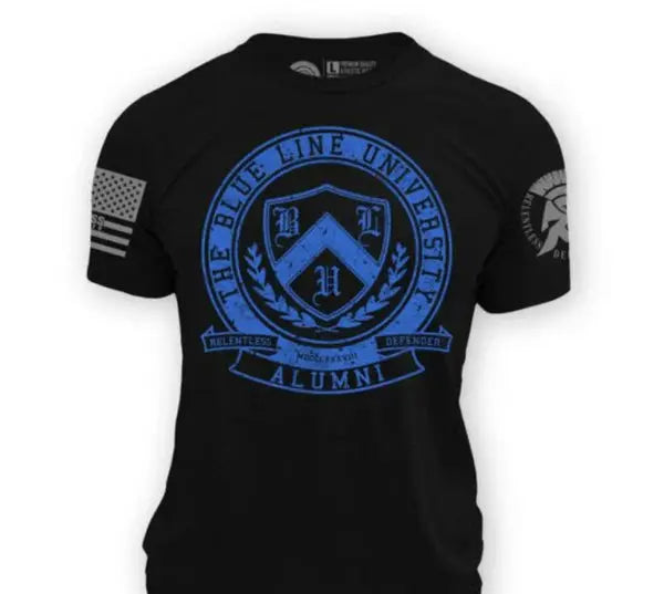 Blue Line University Alumni T-Shirt - Relentless Defender Relentless Defender