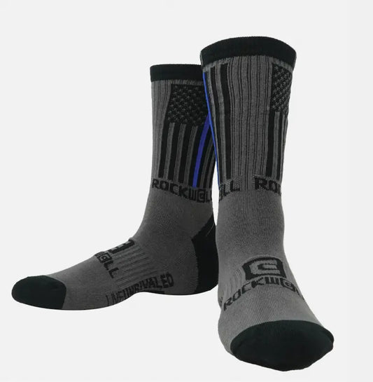 Thin Blue Line Flag Socks - Rockwell Time Rockwell Time