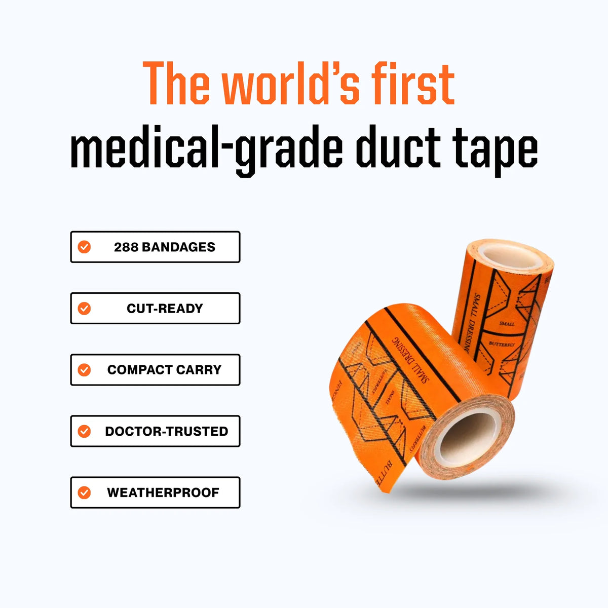 Duct-Aid 10' Travel Ready Tape