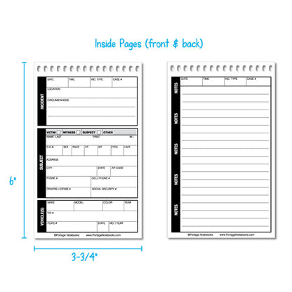 Pocket Sized Police Field Interview Notebook