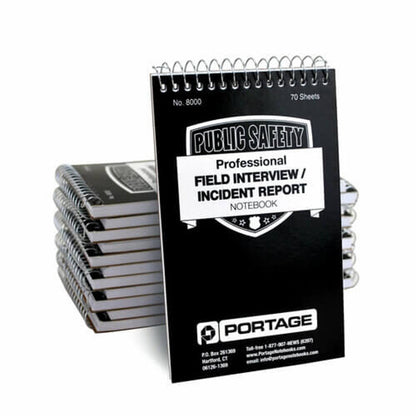 Pocket Sized Police Field Interview Notebook