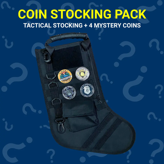 Challenge Coin Christmas Stocking Pack - Four Mystery Coins