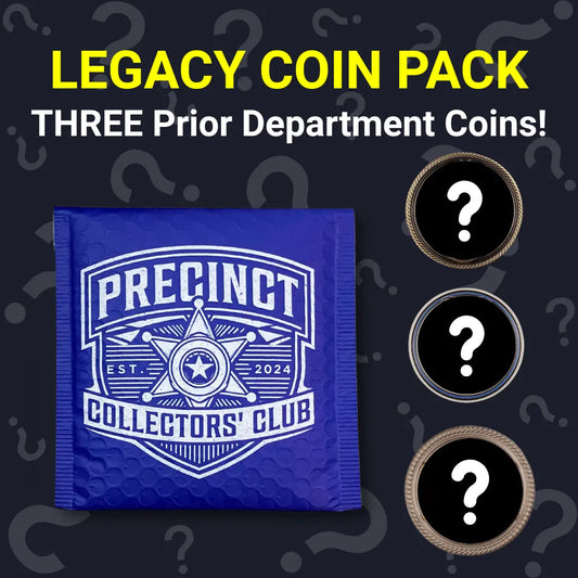 Triple Legacy Coin Pack - Three Prior Coins ShieldBox / Precinct Collectors' Club