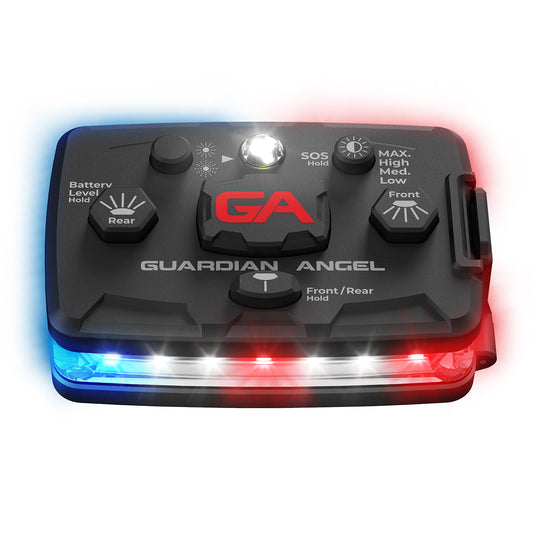 Guardian Angel Elite (Red/Blue) - Wearable Safety Light