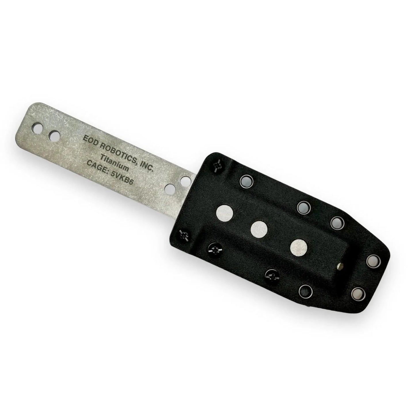 Large Titanium Breacher Bar + Kydex Combo - Molded Sheath + Adjustable Belt Lock - Gen 2