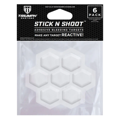 Stick N Shoot Adhesive Bleeding Targets (6-Pack) Triumph Systems