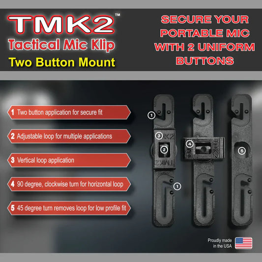 Tactical Mic Klip Two Button (TMK2)