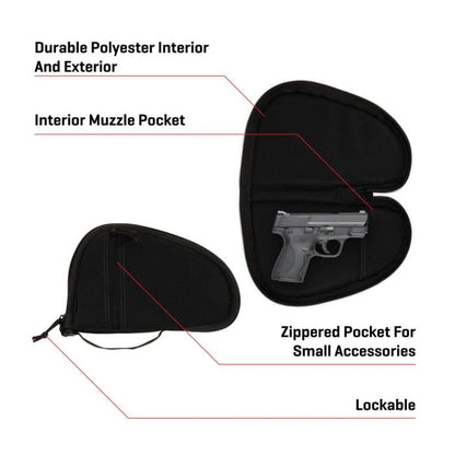 Allen Company 10.5" Torrey Handgun Case, Black